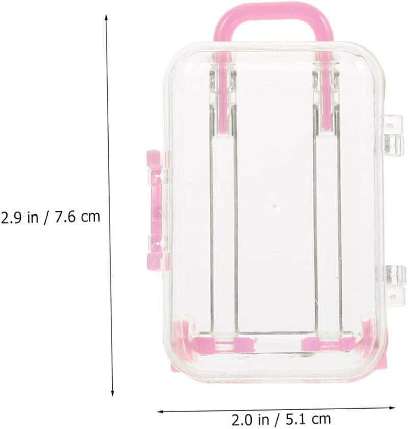 GLEAVI 24Pcs Clear Suitcase Candy Boxes Wedding Party Favor Gift Boxes with Handle - Image 2